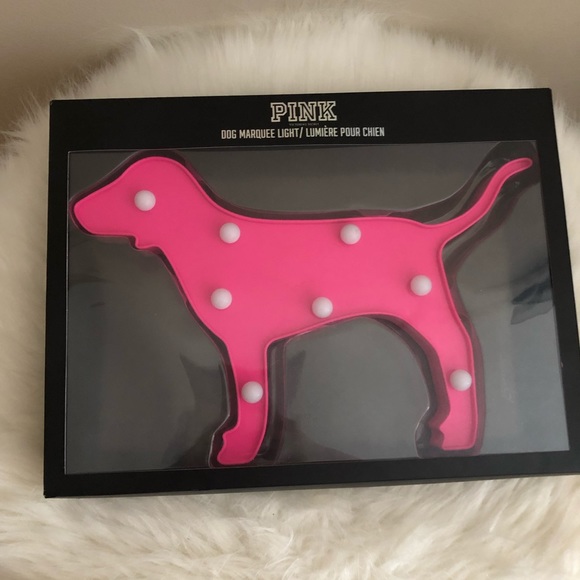 PINK Victoria's Secret Other - NWT PINK dog Marquee Light